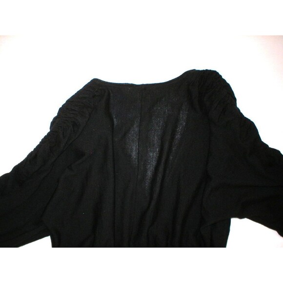 NWT Designer M Missoni Womens 10 Sweater 46 Black Cashmere Silk New Ruched Top - Picture 5 of 12